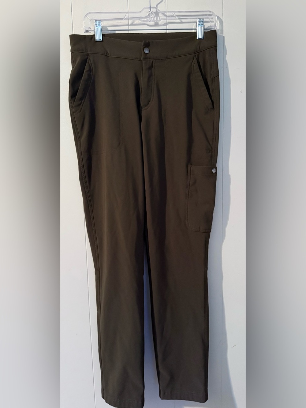 Columbia Anytime Outdoor Fleece Lined Olive Green Pants, Women’s Size 8 Regular